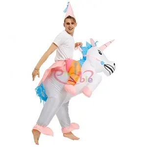 Trang Phục Mặc Đáng Yêu Dành Cho Người Lớn/Trẻ Em Unicorn Inflatable Trang Phục Cosplay Trang Phục Trong Kho Inflatable Unicorn Cho Bán Đảng Dành Cho Người Lớn Trắng