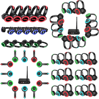 Headphone LED Nirkabel UHF Senyap dengan Logo Kustom RF770 Headset Silent Disco Nirkabel untuk Pesta DJ