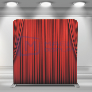 Support pliable en tube d'aluminium avec motifs personnalisés en tissu tendu pour photomaton, toile de fond de présentation avec motif de nuit de la ville de Las Vegas et housse de coussin - Product Image 5