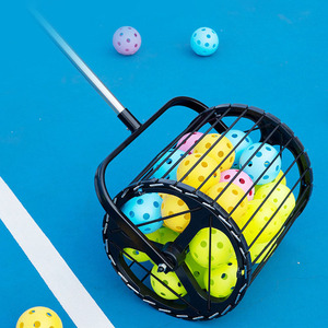 Ramasseur de balles de Pickleball roulant en acier inoxydable et aluminium durable avec poignée télescopique pour multi sports OEM approvisionnement d'usine - Product Image 2