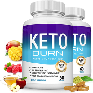 Aura Keto Burn 1200 Mg, Extracto de Té Verde de Marca Privada, Cápsulas para Apoyar la Pérdida de Peso, Supresor del Apetito, Pastillas Adelgazantes - Product Image 1