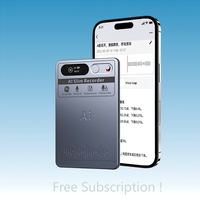 Enregistreur vocal IA portable Note Pin Pro avec abonnement gratuit, pour la transcription et la résumation de réunions, GPT5 Gemini3 64G, 152 langues