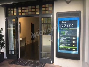 Insovision Outdoor Restaurant LCD Screen Signage Kiosk Solar Pole Panel <b>Display</b> Video 1920x1080 Resolution 3000-4000 Nits - Product Image 3