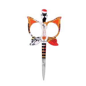 Thời trang xách tay thép không gỉ lông mày râu chải chuốt kéo của phụ nữ thẳng tip mặt tóc cắt tỉa vá - Product Image 5