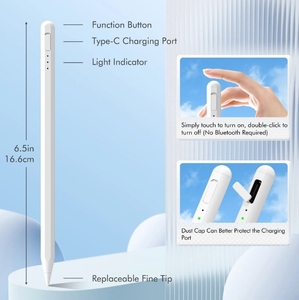 2025 écran tactile capacitif de stylet intelligent pour <span class=keywords><strong>iPad</strong></span> Pro 11 pouces et 12.9 pouces pour <span class=keywords><strong>Apple</strong></span> <span class=keywords><strong>Pencil</strong></span> 2e génération <span class=keywords><strong>Compatible</strong></span> - Product Image 3