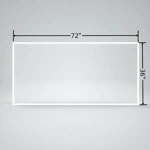 Nhà máy cung cấp Led Gương phòng tắm với LED ánh sáng thêm lớn Vanity Gương trang điểm LED Dimmable defogging gương - Product Image 3