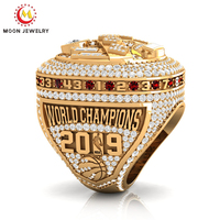 Bague de champion du monde personnalisée 2026, luxe, aigle 3D, entièrement sertie de pierres, bijou de récompense pour équipes de football et de basketball, pour hommes