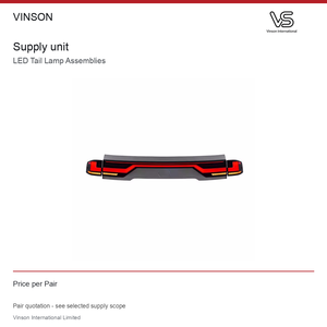Conjunto de luces traseras LED (par) para Toyota Land Cruiser LC300 2022-2023 Configuración fotografiada - Product Image 4