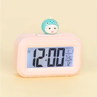 Jam Alarm Digital LED, jam tangan Digital LED baru, lucu, dekorasi Roma, kartun, anak-anak, Jam Alarm dengan lampu malam, kamar tidur, ornamen samping tempat tidur