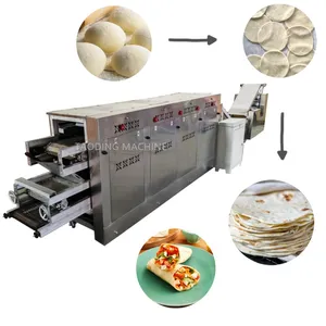 Sabuk konveyor ukuran besar untuk pita roti pita mesin roti tepung jagung flatbread pita press tacos maker manual