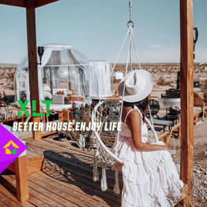 Diseño moderno China Casa de huéspedes Cúpula prefabricada <span class=keywords><strong>Albergue</strong></span> Aplicación al aire libre Sistema de ventilación Cortinas DE PRIVACIDAD Hecho PC - Product Image 6