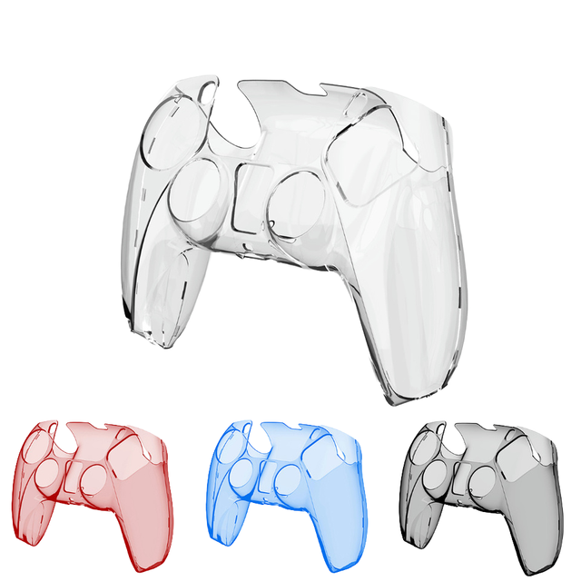 Transparent Full Shell for PS5 Dual Controller Protective Case Gamepad PC Shell Cover Clear Ultra-Thin Crystal Split Case
