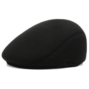 Gorro de invierno a rayas para hombre, para padres y abuelos de mediana edad y mayores, gorra con visera y forro de algodón grueso - Product Image 5