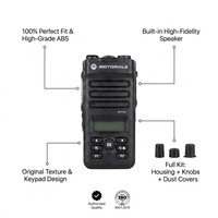 Rakitan Cangkang Motorola DP2600e DEP570e XPR 3500e Asli dengan Tombol Speaker Layar LCD untuk Perbaikan Radio MOTOTRBO