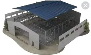 Armazón de luz gable para construcción, estructura de acero industrial prefabricada, almacén a la venta