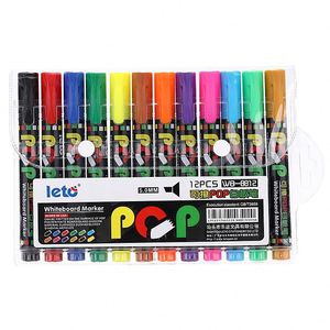 Marcadores de Pizarra Blanca para Niños al por Mayor, 12 Colores, Marcadores de Pizarra Blanca Borrables POP - Product Image 1