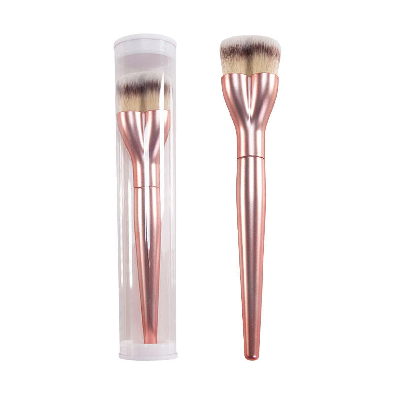 แปรงแต่งหน้าเดี่ยวสีส้ม