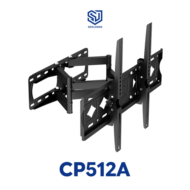 Senjiang CP512 Factory OEM ODM Swivel Tilt TV Mount LCD Heavy Duty TV Bracket Full Motion Invision Tv Wall Mount for 32"-80"