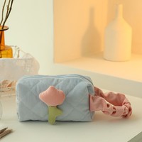 Sac de rangement portable grande capacité pour maquillage féminin avec motif – Idéal pour les voyages et les cadeaux de fête