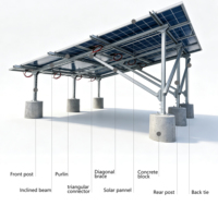Profilé en U en acier galvanisé à chaud robuste sur mesure pour la fixation de panneaux photovoltaïques - Prix de gros pour les pièces de support solaire