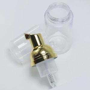 Flacon pompe moussant 30ml 50ml 2oz 80ml 100ml en PET pour cosmétiques et savons – Or rose, blanc, argent - Product Image 3