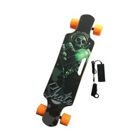 Skateboard Électrique Professionnel Portable, Longboard Électrique à Quatre Roues