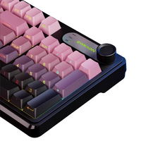 Nouveau clavier de jeu filaire RGB à 99 touches, avec interface USB-C, rétroéclairage complet N-Key Rollover, touches dégradées imprimées latéralement, bouton rotatif ergonomique