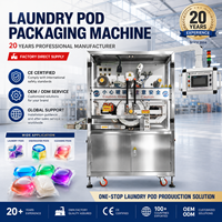 Machine de fabrication entièrement automatique de capsules de lessive et de capsules de lave-vaisselle, avec contrôle PLC, pour applications alimentaires et chimiques