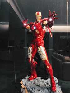 Statua Collezionabile di Iron Man MK7 di Alta Qualità, 110cm, con Luci LED, Scultura dell'Eroe <span class=keywords><strong>Marvel</strong></span> per Sala Giochi e Esposizione in Club - Product Image 5
