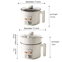 Mini-cuiseur électrique multifonction Great Bear, cuiseur à riz, revêtement antiadhésif, acier inoxydable, utilisation en extérieur, usage domestique