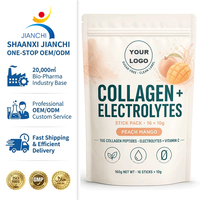 Poudre de Collagène et Électrolytes 10g – Peptides de Collagène Hydrolysés par Sachet – Mélange Hydratant Sans Sucre pour la Peau et les Articulations