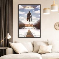 Bingkai Poster PVC Dinding Ganda Persegi Panjang Hitam Besar Modern Ramah Lingkungan untuk Dekorasi Rumah dan Kantor