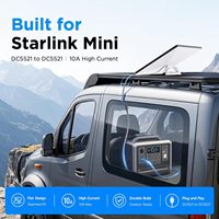 Kabel Daya DC Starlink Mini Pipih 3M 5M 18AWG Ultra-Tipis Tahan Air IP68 Anti-Jepit untuk RV Van Truk