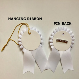 कस्टम डिजाइनर जन्मदिन का हार्स शो थाली कपड़े रिबन शादी की पार्टी की घटनाओं के लिए पुरस्कार बिल्ला सजावट - Product Image 5