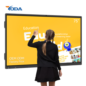 Pizarra Electrónica Inteligente Interactiva Yoda de 75 Pulgadas, Pantalla Táctil 4K de 40 Puntos, Pizarra Inteligente con Sistema Operativo Android 13 - Product Image 1