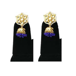 Luxury Inspired Drop Earrings with Bead Embellishment and Durable Alloy Base for Wedding and Party Wear - Product Image 2