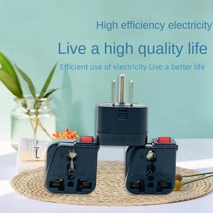 ปลั๊กอะแดปเตอร์สำหรับการเดินทางแบบ2อิน1ขั้วต่อสายดินอินเดียอินเดียอินเดียปลั๊กอะแดปเตอร์ - Product Image 2