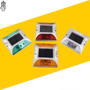 علامة طريق شمسية <span class=keywords><strong>LED</strong></span> عاكسة من الألومنيوم عالية السطوع ليلاً، مقاومة للماء IP68، وامضة أو دائمة الإضاءة - Product Image 6