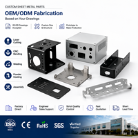 Fabrication sur mesure de boîtiers métalliques en acier inoxydable ISO 9001 pour contrôle industriel, services de fabrication de boîtiers métalliques, tolérance de 0,1 mm, OEM/ODM