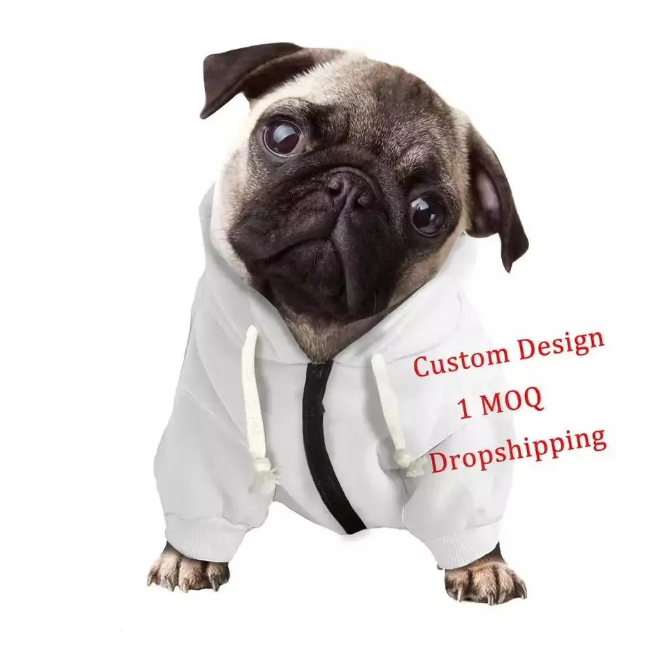 Sweat-shirt à capuche pour chien de petite et moyenne taille, vêtement de luxe, personnalisé, imprimé à la demande
