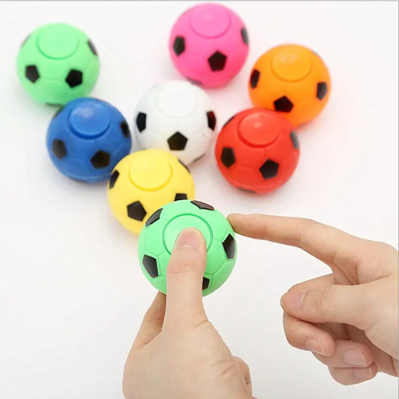 ABS Hot Sales Mini Finger Fußball Hand Spinner Zappeln Gyroskop Fingers pitze Spielzeug Fabrik Großhandel Drehbarer Stress Reliever Ball