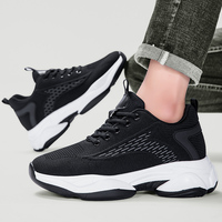 Chaussures de sport pour hommes avec intérieur invisible Chaussures en maille augmentant la hauteur pour hommes Nouveaux styles Chaussures de sport Baskets