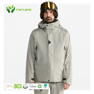 เสื้อแจ็คเก็ตกันลมกันน้ำเป็นมิตรกับสิ่งแวดล้อมของผู้ชายเสื้อสวมหัวโอเวอร์ไซส์ปักลายมีฮู้ดสำหรับฤดูใบไม้ผลิเหมาะสำหรับการผจญภัยกลางแจ้ง - Product Image 1