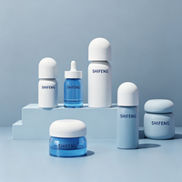 Flacon de sérum anti-âge 30 ml avec bouchon sphérique unique, compte-gouttes en verre, distributeur d'huile pour le visage à la vitamine C de luxe