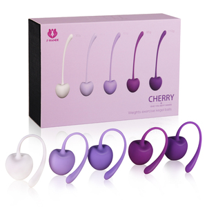 S011 boules de <span class=keywords><strong>Kegel</strong></span> en forme de cerise boules de vagin de poids différent pour l'exercice musculaire du plancher pelvien féminin améliorant la santé - Product Image 2