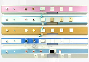 Unité de tête de lit médicale personnalisable en alliage d'aluminium avec alimentation centrale en oxygène, bande de gaz et équipement de nébulisation pour couloir d'hôpital - Product Image 3