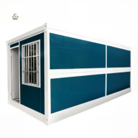Maison de camping, chalet, maison conteneur pliable de 20 pieds, cabine de couchage, hôtel capsule, camp de travail