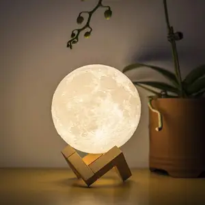 Moon lamp Moon Light 3D print Lunar light Rechargeable Touch&Remote 16 Colors Change night lamp children gift modern lamp