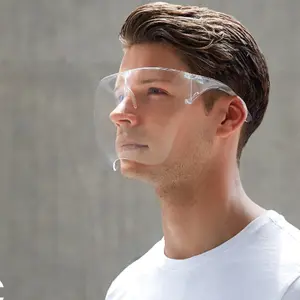 Защитная пластиковая цветная прозрачная маска для лица блокировка, противотуманная изоляционная защитная маска из поликарбоната