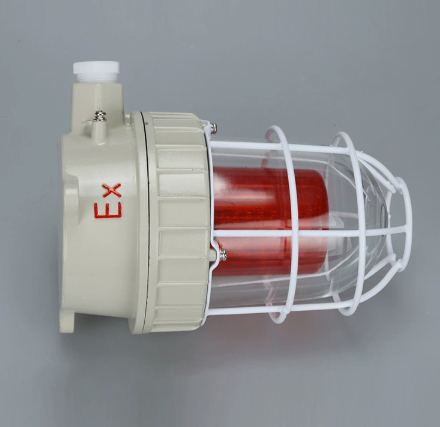 Explosion-Proof LED Strobe Warning Light 90dB Audible Visual Alarm Siren 24V DC IP66